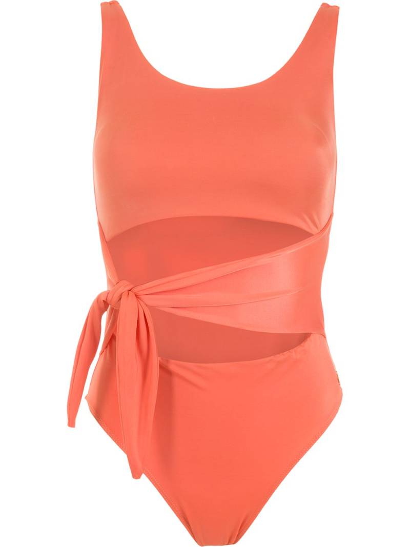 Brigitte Katia knot-detail one-piece swimsuit - Orange von Brigitte