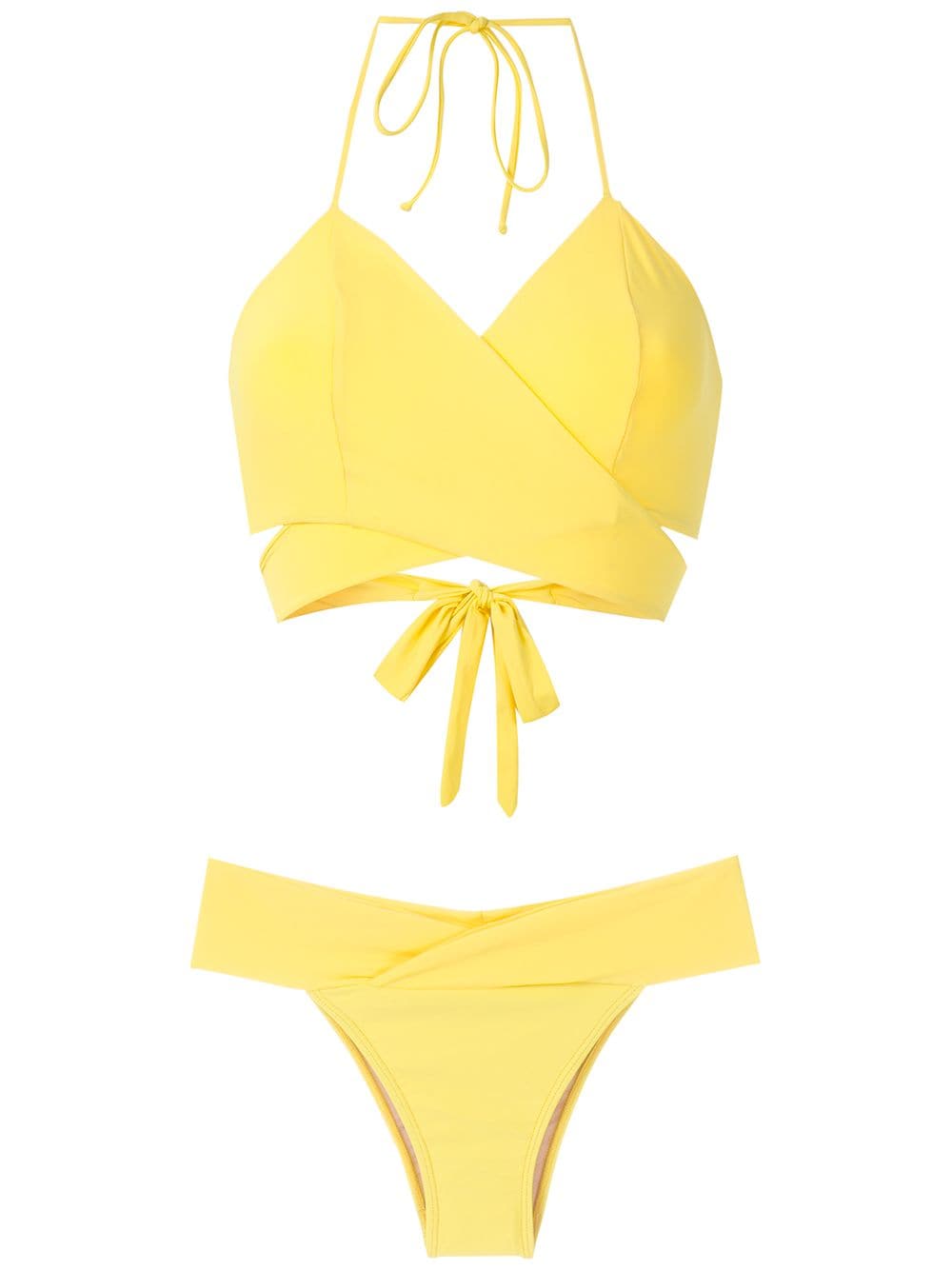 Brigitte Mary wrap bikini set - Yellow von Brigitte