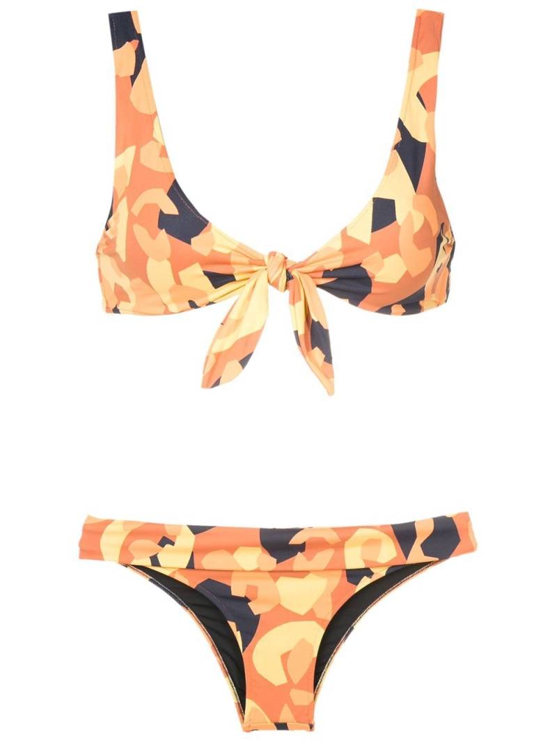 Brigitte Ray abstract print bikini - Orange von Brigitte