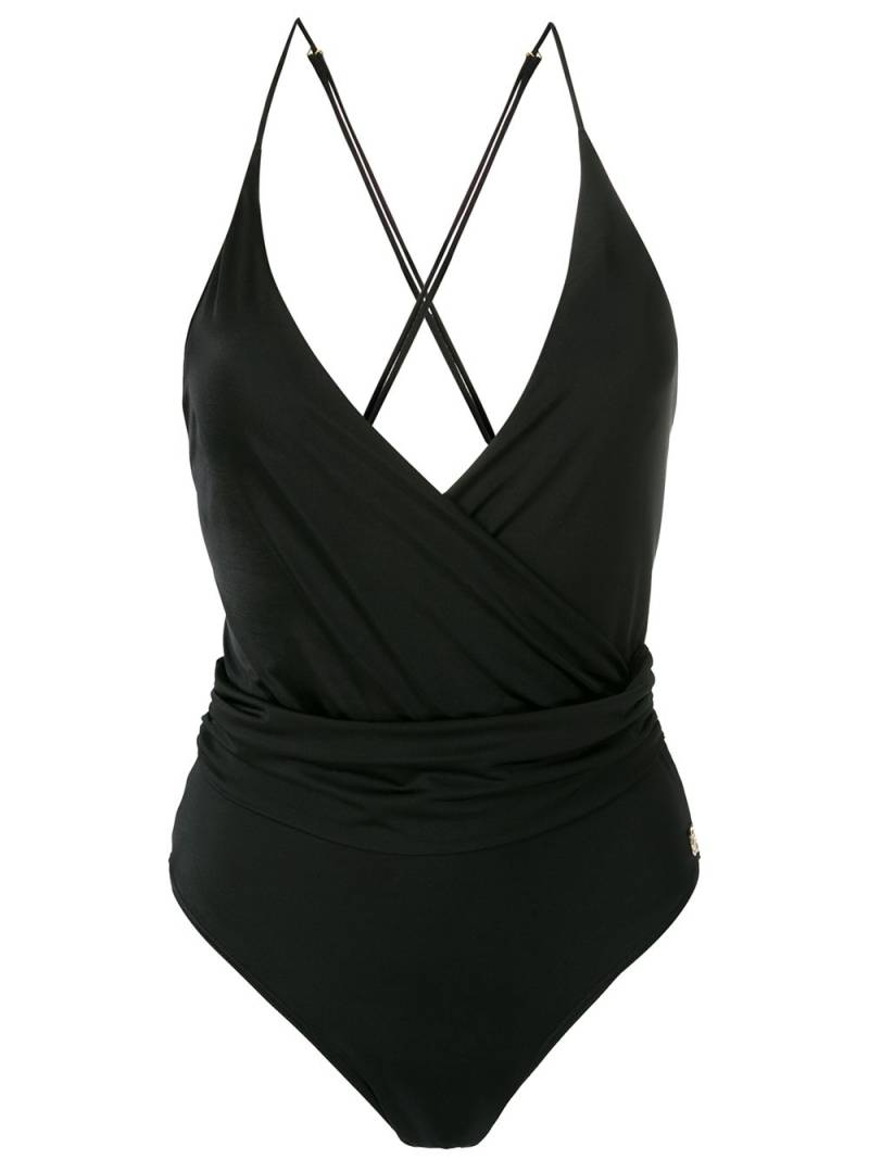 Brigitte Tati wrap one-piece - Black von Brigitte