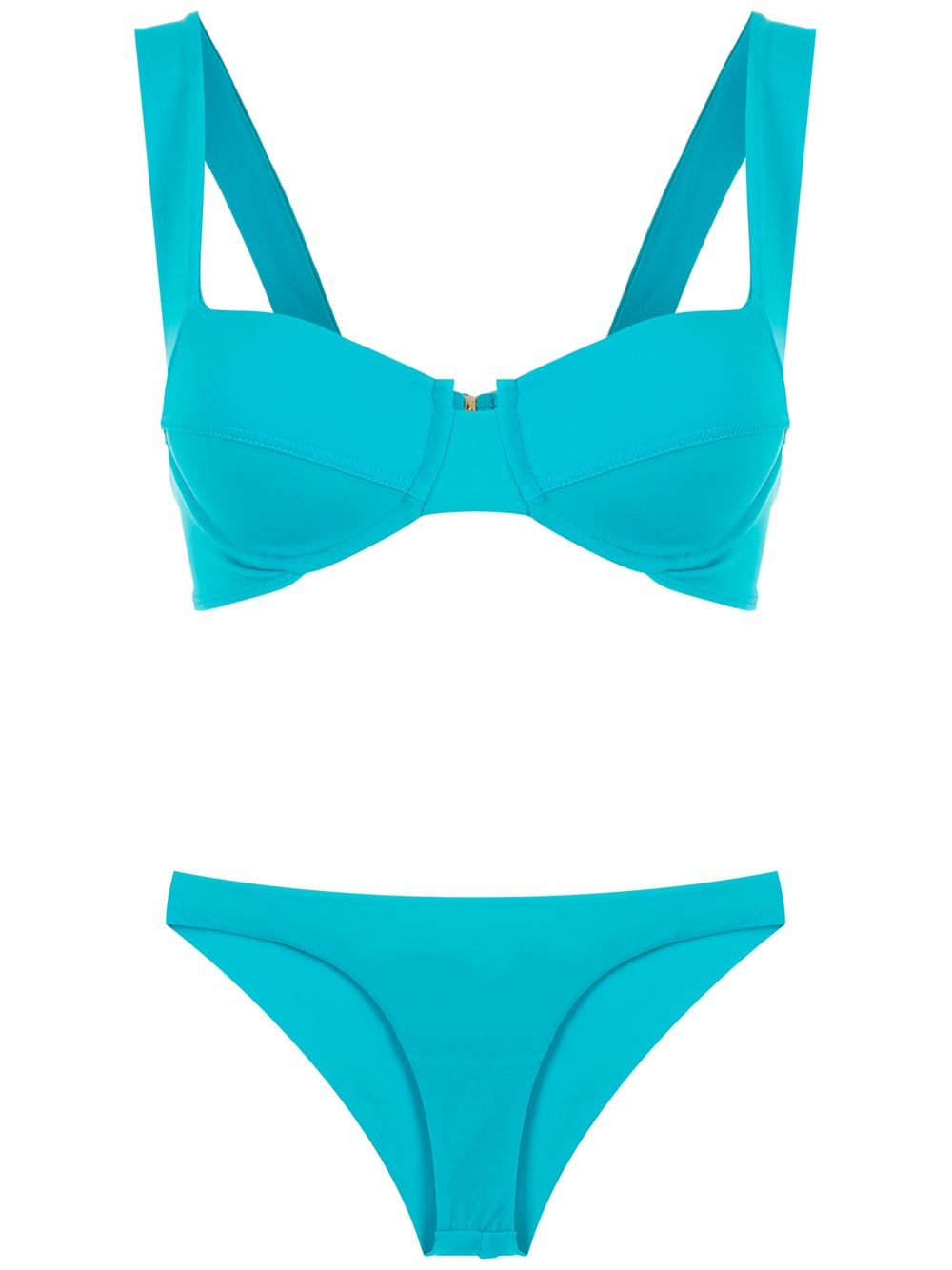 Brigitte balconette style bikini set - Blue von Brigitte