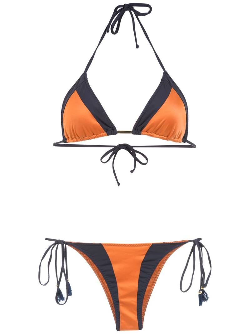 Brigitte color block bikini set - Yellow von Brigitte