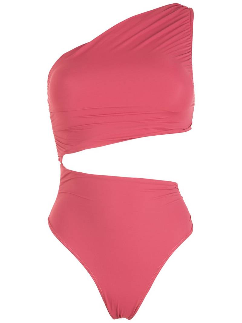 Brigitte cut-out ruched swimsuit - Pink von Brigitte