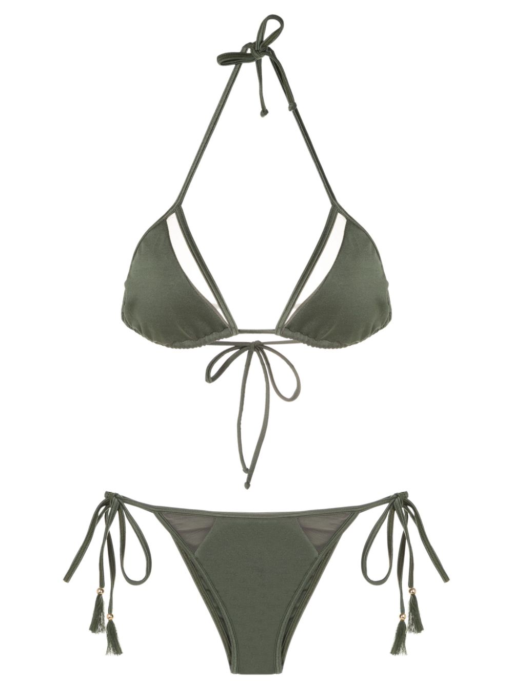 Brigitte cut-out triangle-cup bikini - Green von Brigitte