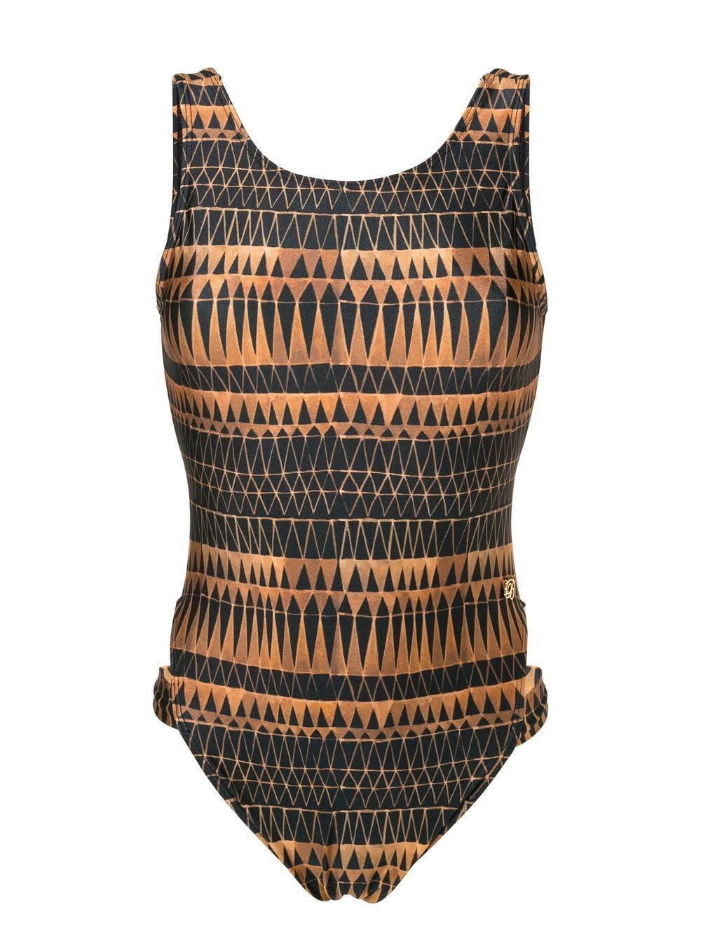 Brigitte graphic-print open back swimsuit - Multicolour von Brigitte