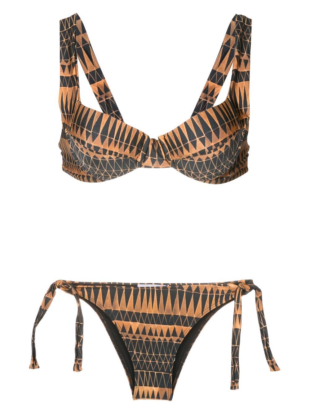 Brigitte graphic-print two-piece bikini - Multicolour von Brigitte