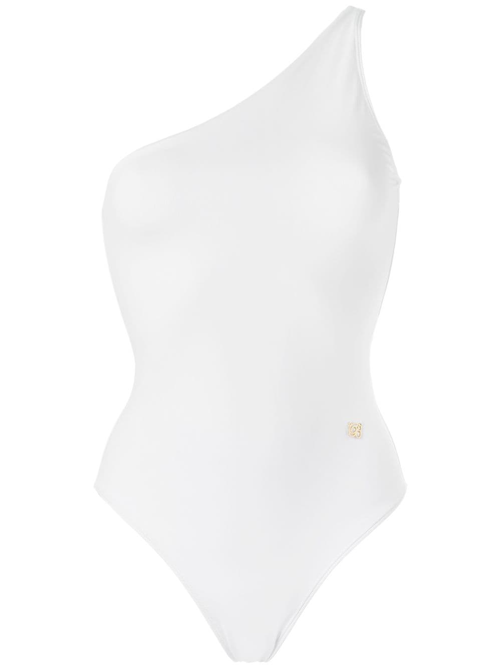 Brigitte one shoulder swimsuit - White von Brigitte