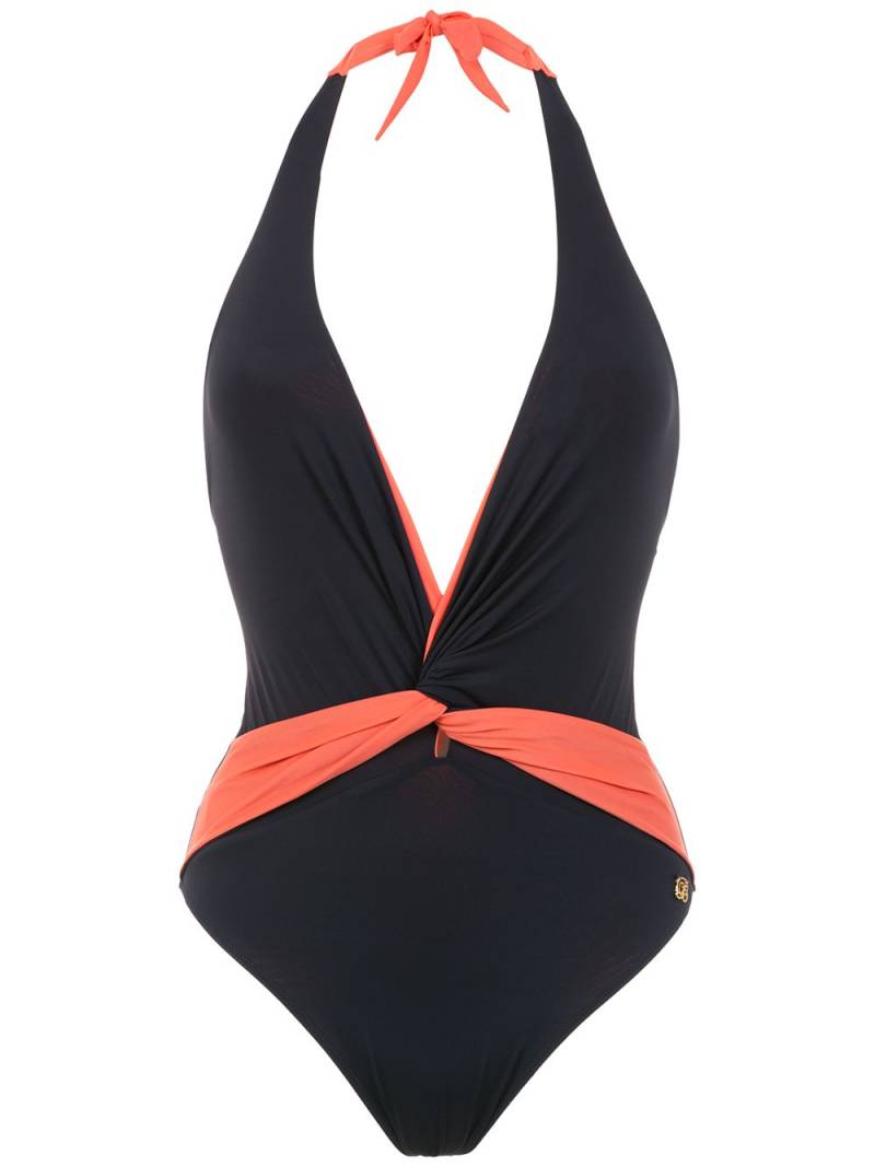 Brigitte panelled swimsuit - Blue von Brigitte