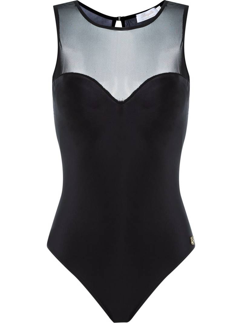 Brigitte sheer panel Princesa swimsuit - Black von Brigitte