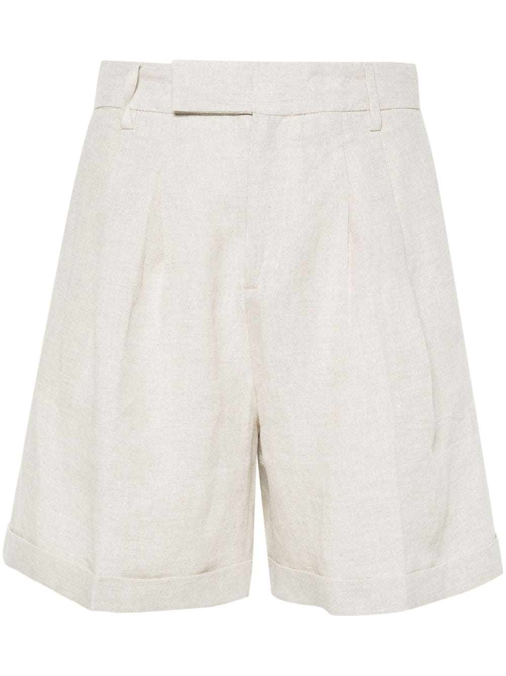 Briglia 1949 Isabelle linen tailored shorts - Neutrals von Briglia 1949