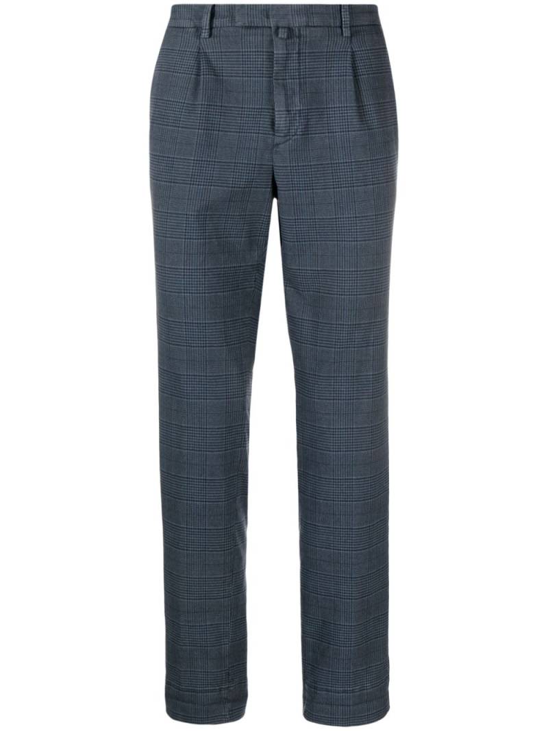 Briglia 1949 check-pattern tapered trousers - Blue von Briglia 1949