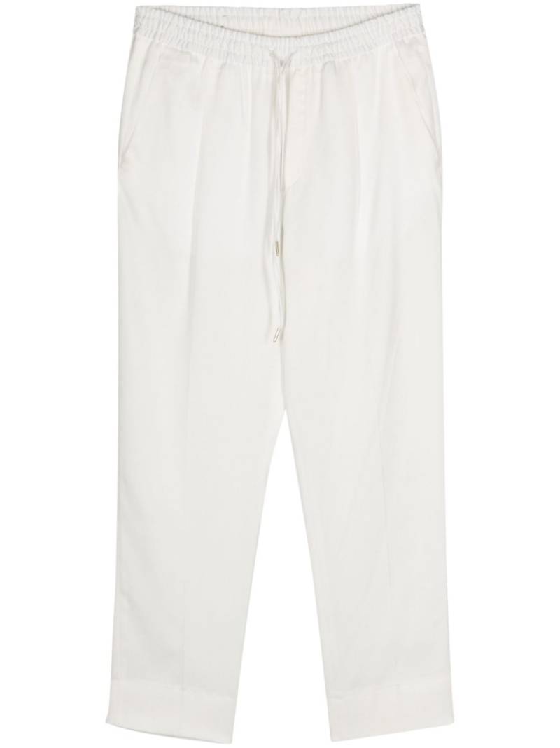 Briglia 1949 elasticated-waistband satin trousers - White von Briglia 1949