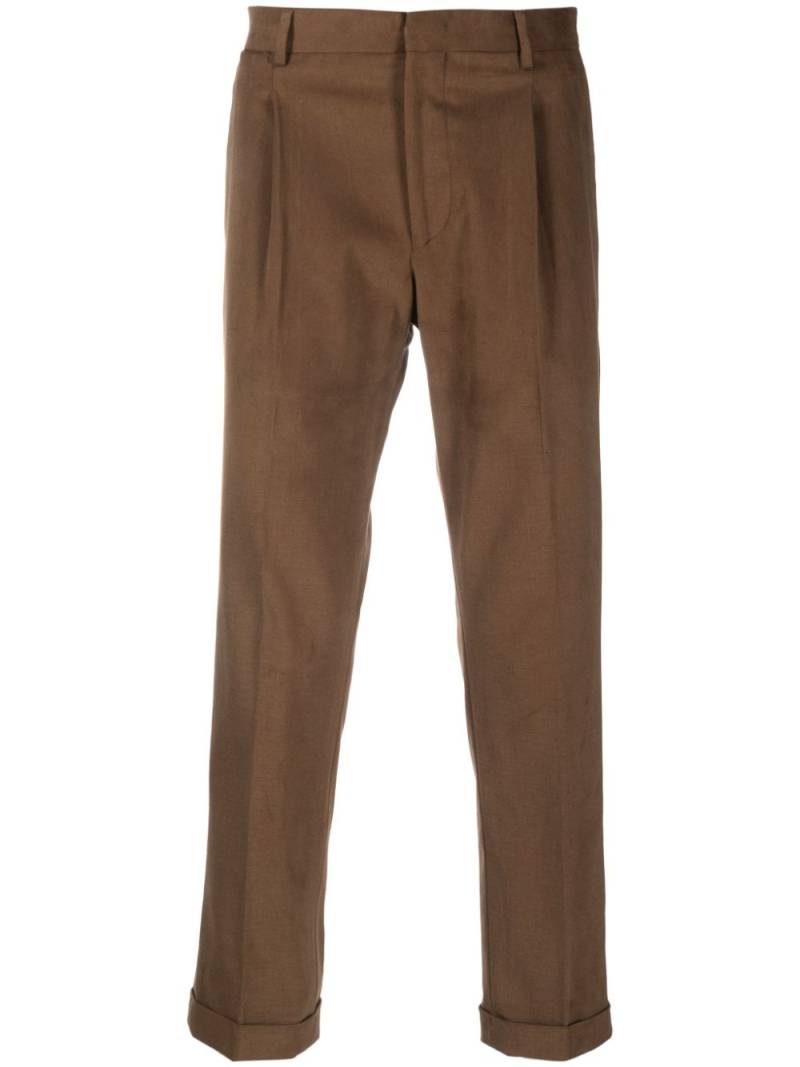 Briglia 1949 mid-rise tapered trousers - Brown von Briglia 1949