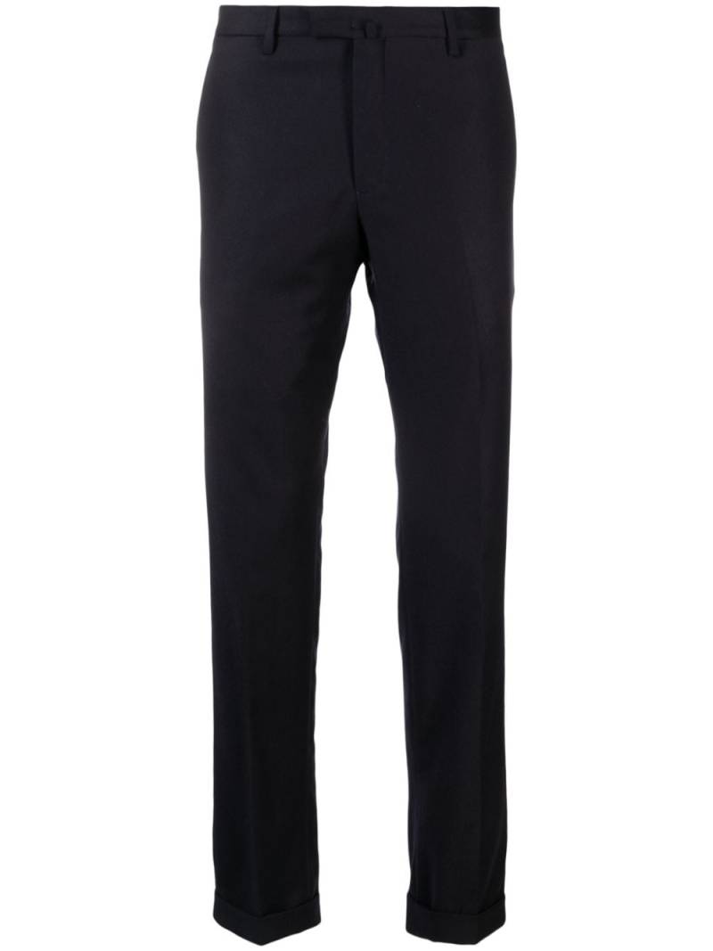 Briglia 1949 mid-rise virgin wool tapered trousers - Blue von Briglia 1949