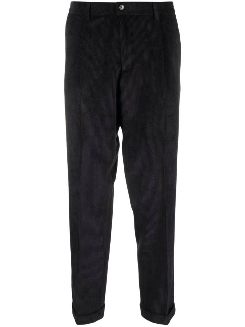 Briglia 1949 tapered corduroy trousers - Black von Briglia 1949