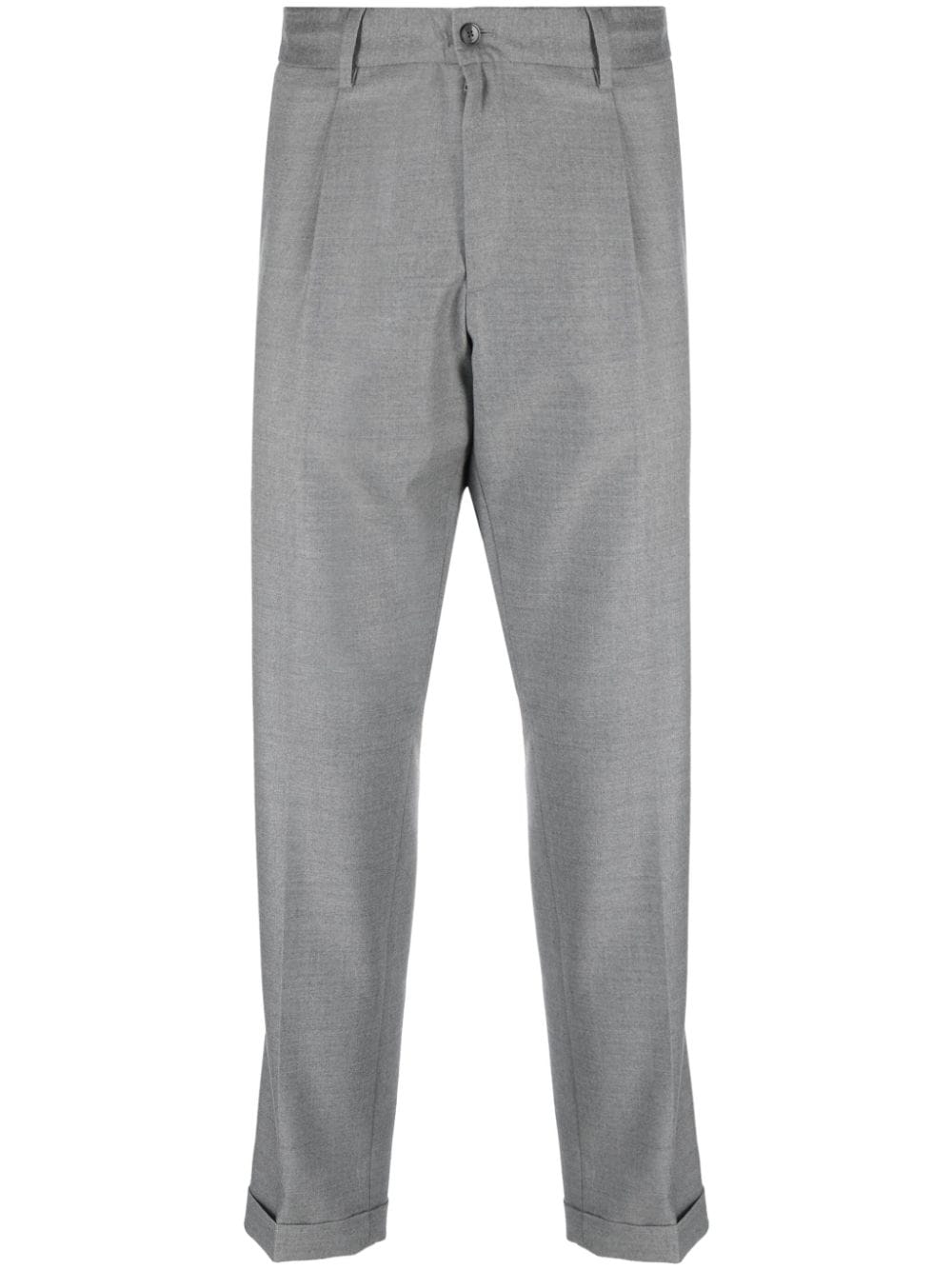 Briglia 1949 tapered wool blend drawstring trousers - Grey von Briglia 1949