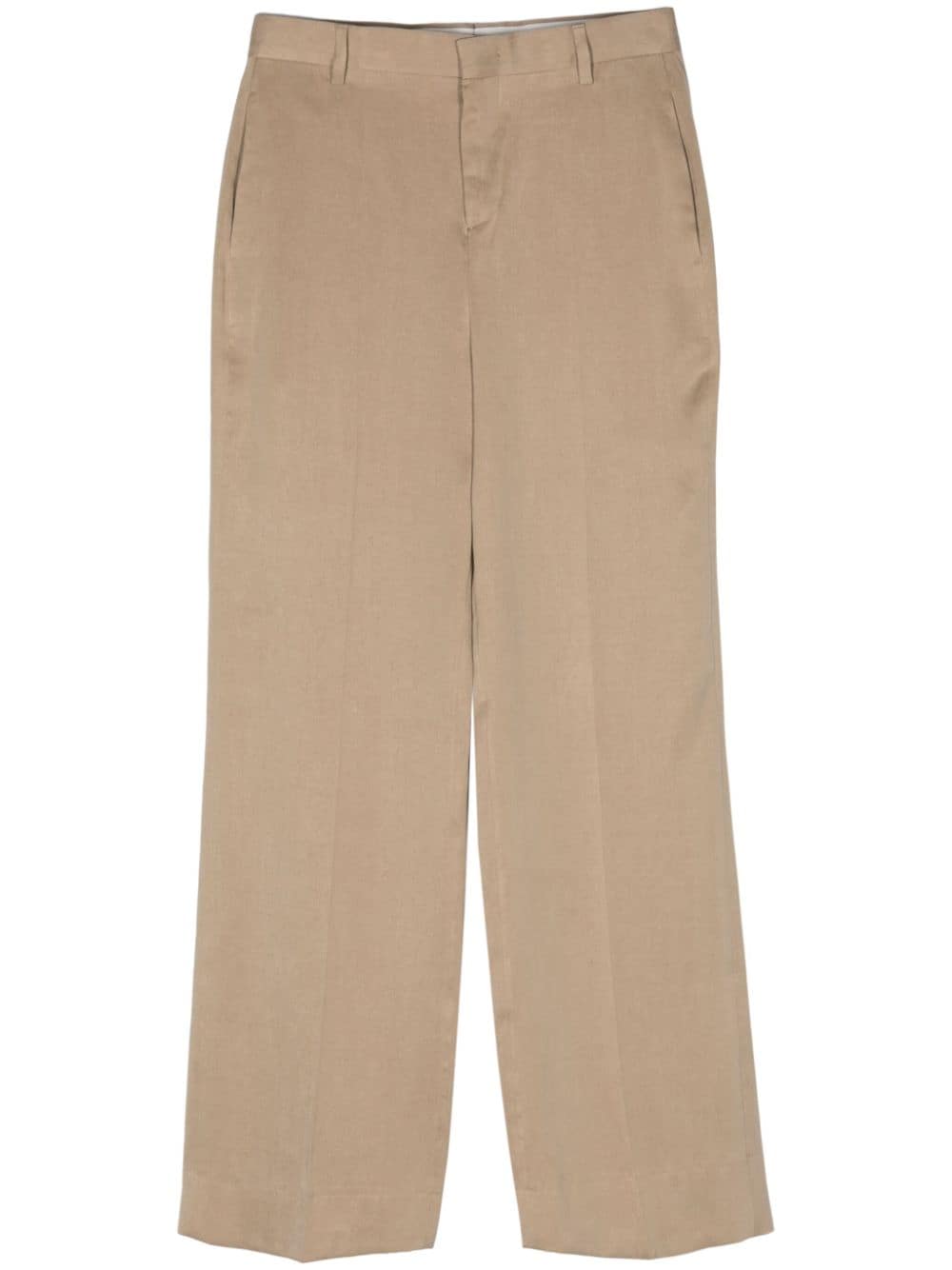 Briglia 1949 velvet wide-leg trousers - Neutrals von Briglia 1949