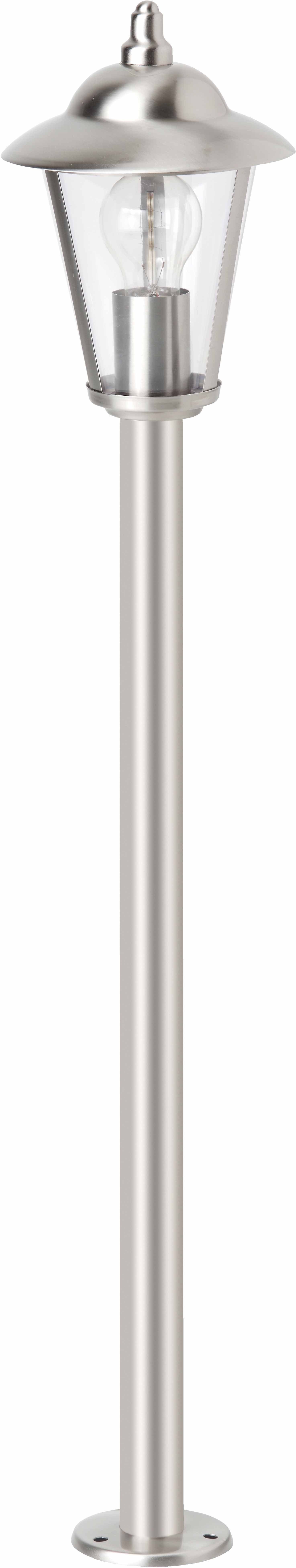 Brilliant Aussen-Stehlampe »NEIL«, 1 flammig, Leuchtmittel E27   ohne Leuchtmittel, 90 cm Höhe, Ø 17 cm, E27, IP44, Metall/Kunststoff, edelstahl von Brilliant