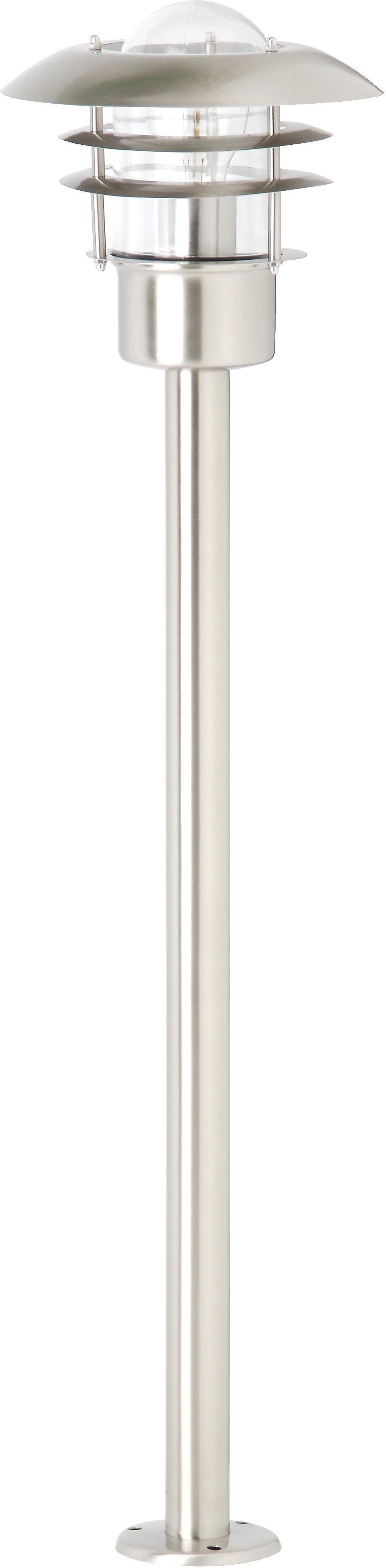 Brilliant Aussen-Stehlampe »TERRENCE«, 1 flammig, Leuchtmittel E27 ohne Leuchtmittel, 90 cm Höhe, Ø 22 cm, E27, IP44, Metall/Glas, edelstahl Brilliant Aussen-Stehlampe »TERRENCE«, 1 flammig, Leuchtmittel E27 ohne Leuchtmittel, 90 cm Höhe, Ø 22 cm, E27, IP44, Metall/Glas, edelstahl von Brilliant