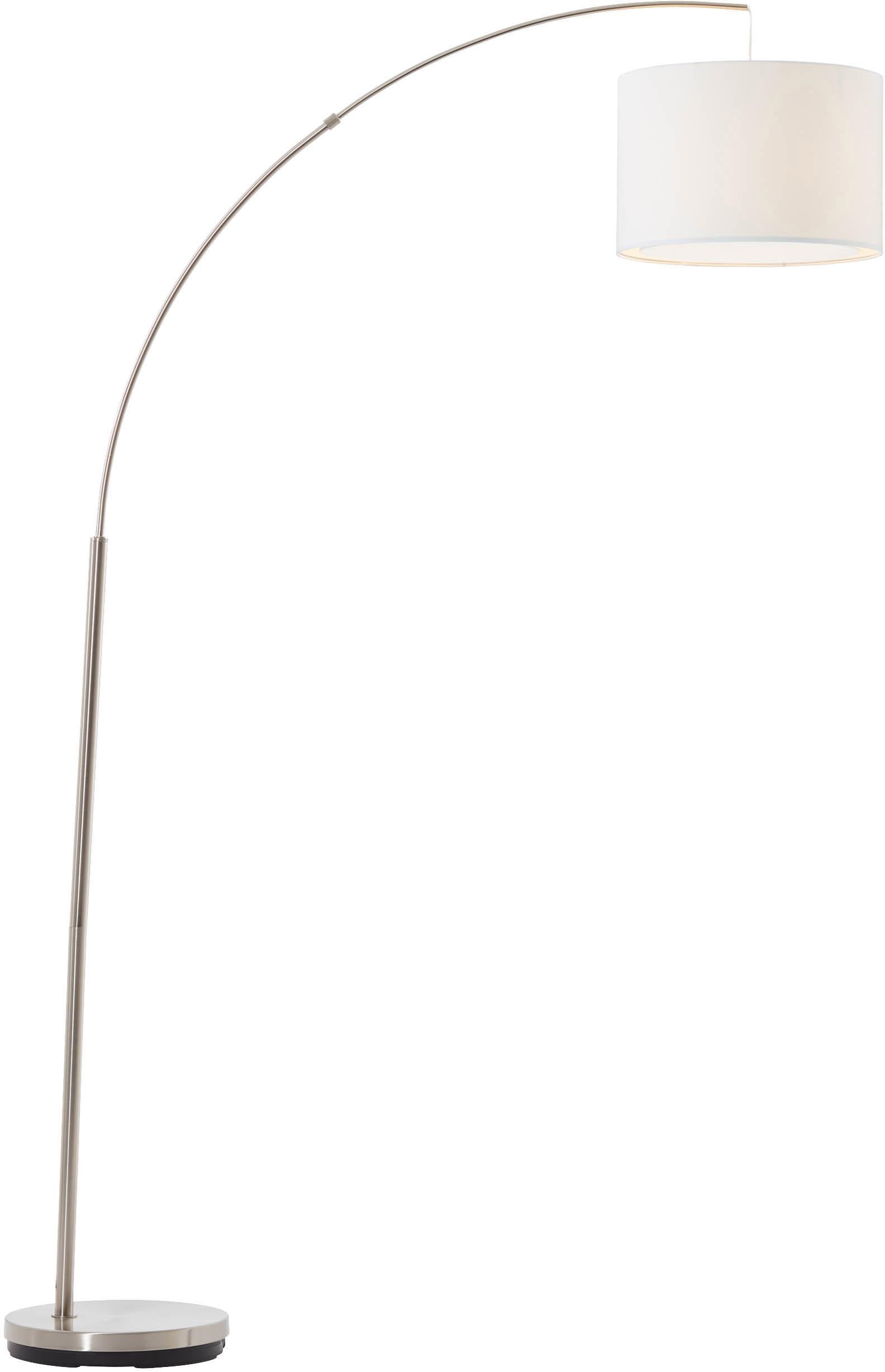 Brilliant Bogenlampe »Clarie«, 1 flammig, Leuchtmittel E27 ohne Leuchtmittel, 1,8m Höhe, E27 max. 60W, Stoffschirm, Metall/Textil Brilliant Bogenlampe »Clarie«, 1 flammig, Leuchtmittel E27 ohne Leuchtmittel, 1,8m Höhe, E27 max. 60W, Stoffschirm, Metall/Textil von Brilliant