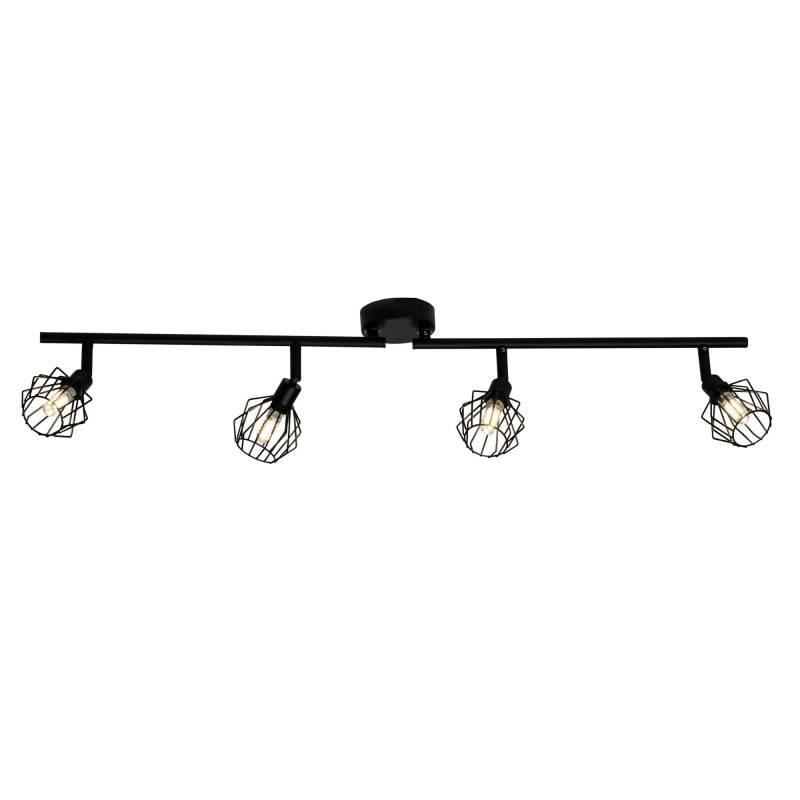 Brilliant Deckenstrahler »Noris«, 4 flammig, Leuchtmittel G9   LED wechselbar, LED Spotrohr 4flg schwarz von Brilliant