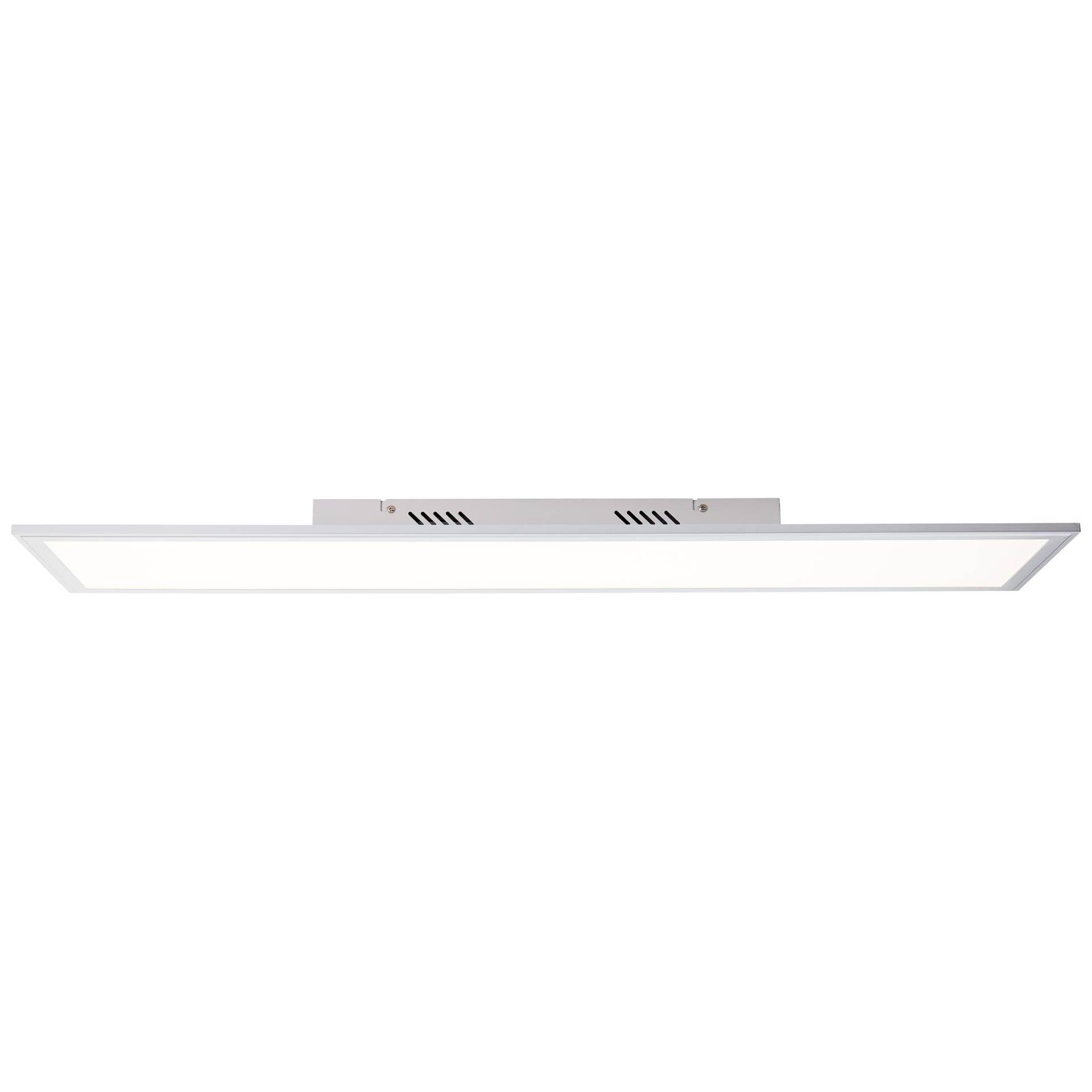 Brilliant LED Panel »Flat«, 1 flammig, LED Deckenlampe 100x25cm silber von Brilliant