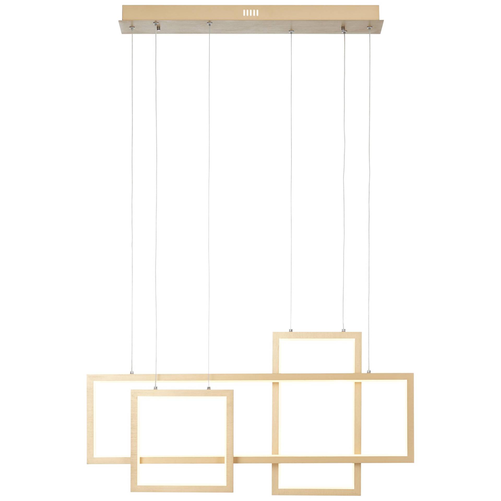 Brilliant Pendelleuchte »Gwyn«, 1 flammig, LED Hängelampe 80cm alu/gold von Brilliant