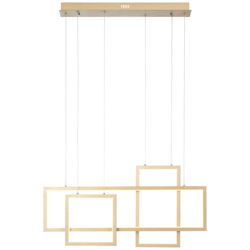 Brilliant Pendelleuchte »Gwyn«, 1 flammig, LED Hängelampe 80cm alu/gold von Brilliant