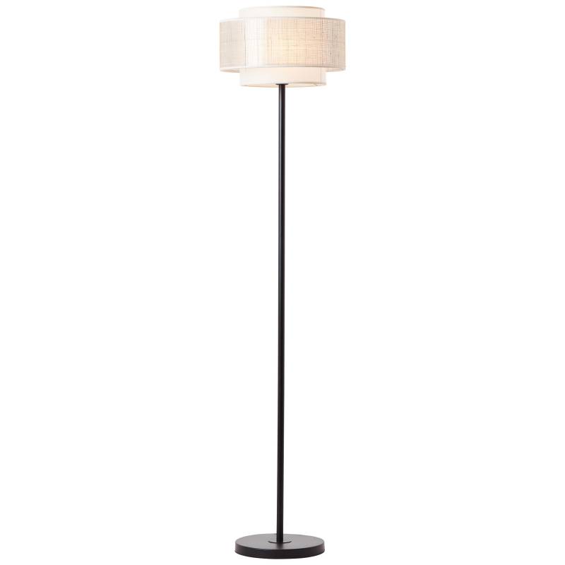 Brilliant Stehlampe »Odar«, 1 flammig, Leuchtmittel E27   ohne Leuchtmittel, Stehlampe 1flg schwarz/beige von Brilliant