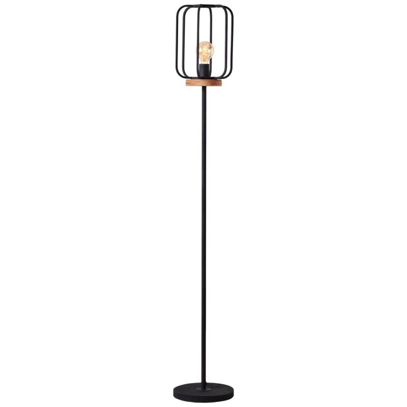 Brilliant Stehlampe »Tosh«, 1 flammig, Leuchtmittel E27   ohne Leuchtmittel, 1flg antik holz/schwarz korund von Brilliant