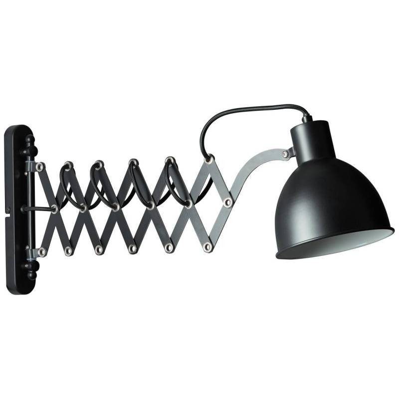 Brilliant Wandleuchte »Sandra 2«, 1 flammig, Leuchtmittel E14   ohne Leuchtmittel, Wandlampe schwarz matt von Brilliant