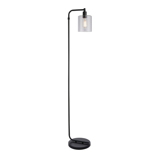 Brilliant Stehlampe »Thorpe«, 1 flammig, Leuchtmittel E27   ohne Leuchtmittel, im Industrie Look, 152 cm Höhe, E27, Metall/Glas, schwarz matt von Brilliant