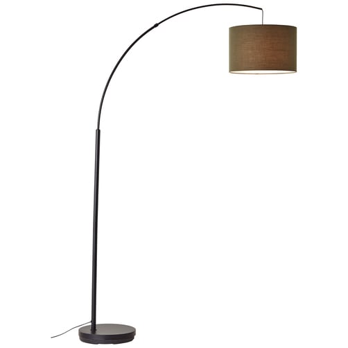 Brilliant Bogenlampe »Aike«, 1 flammig, Leuchtmittel E27   ohne Leuchtmittel, 180 cm Höhe, Ausladung 113 cm, E27, Metall/Textil von Brilliant