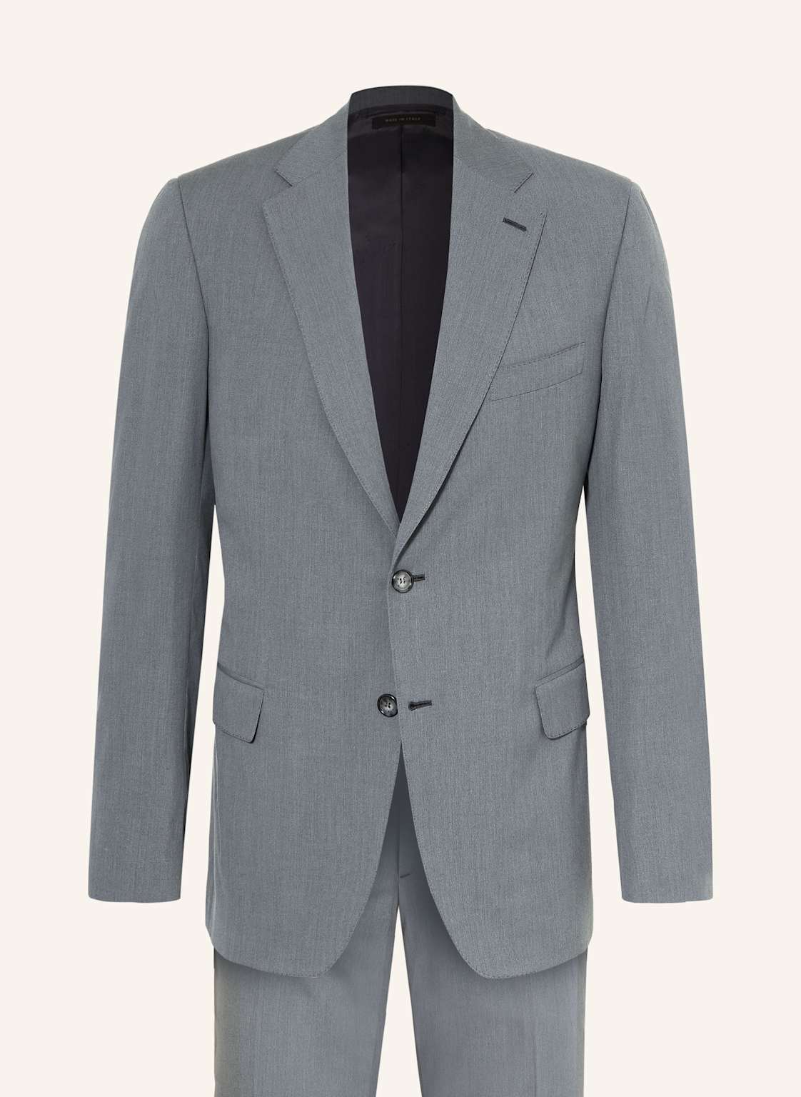 Brioni Anzug Abito Mit Seide Extra Slim Fit grau von Brioni