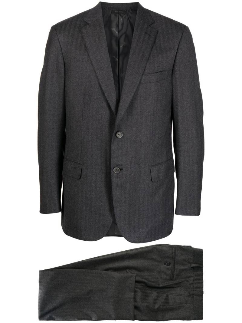 Brioni Brunico single-breasted two-piece suit - Black von Brioni