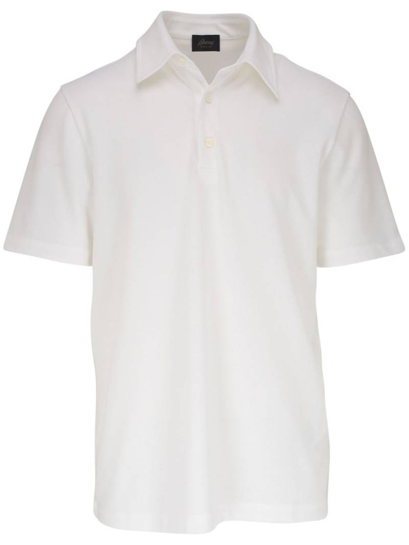 Brioni Cotton Polo Shirt - White von Brioni