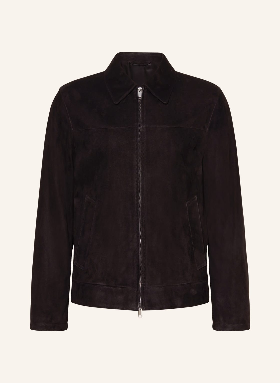 Brioni Lederjacke braun von Brioni