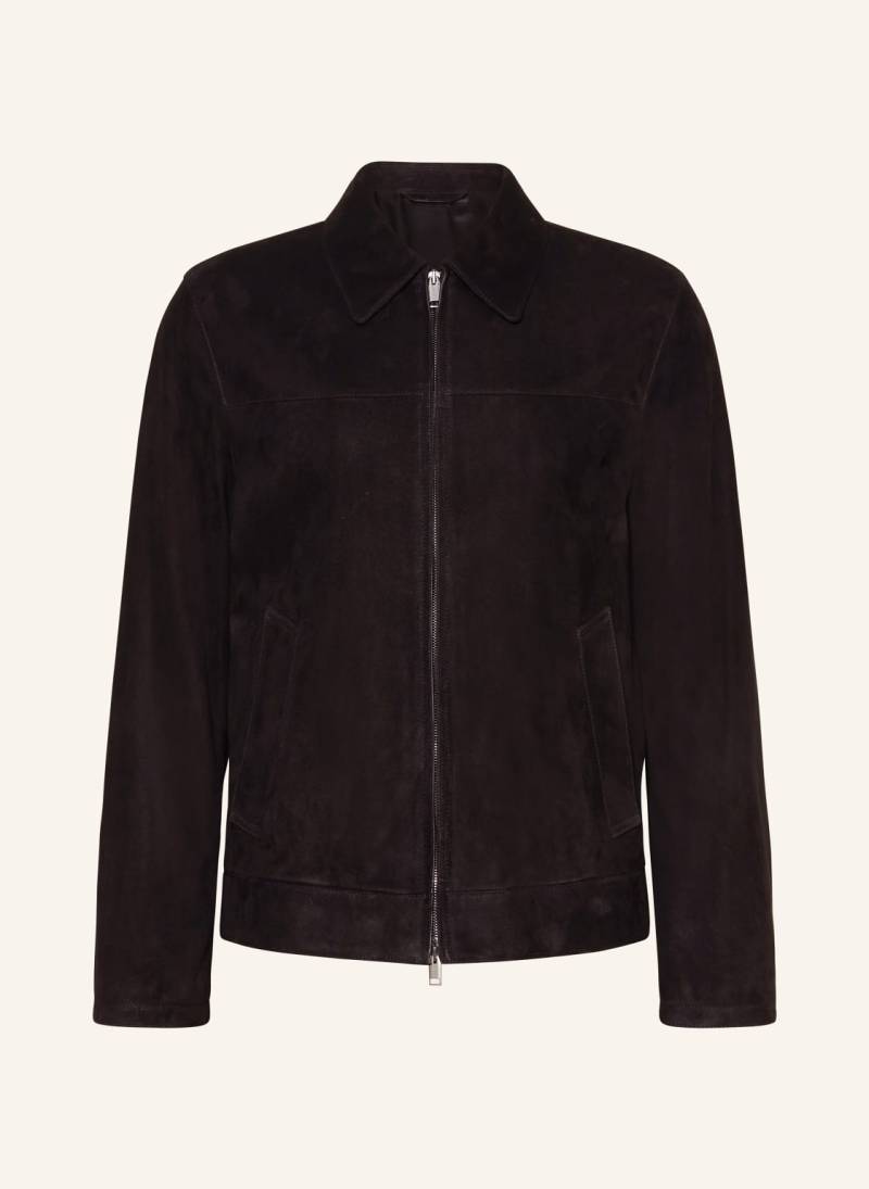 Brioni Lederjacke braun von Brioni