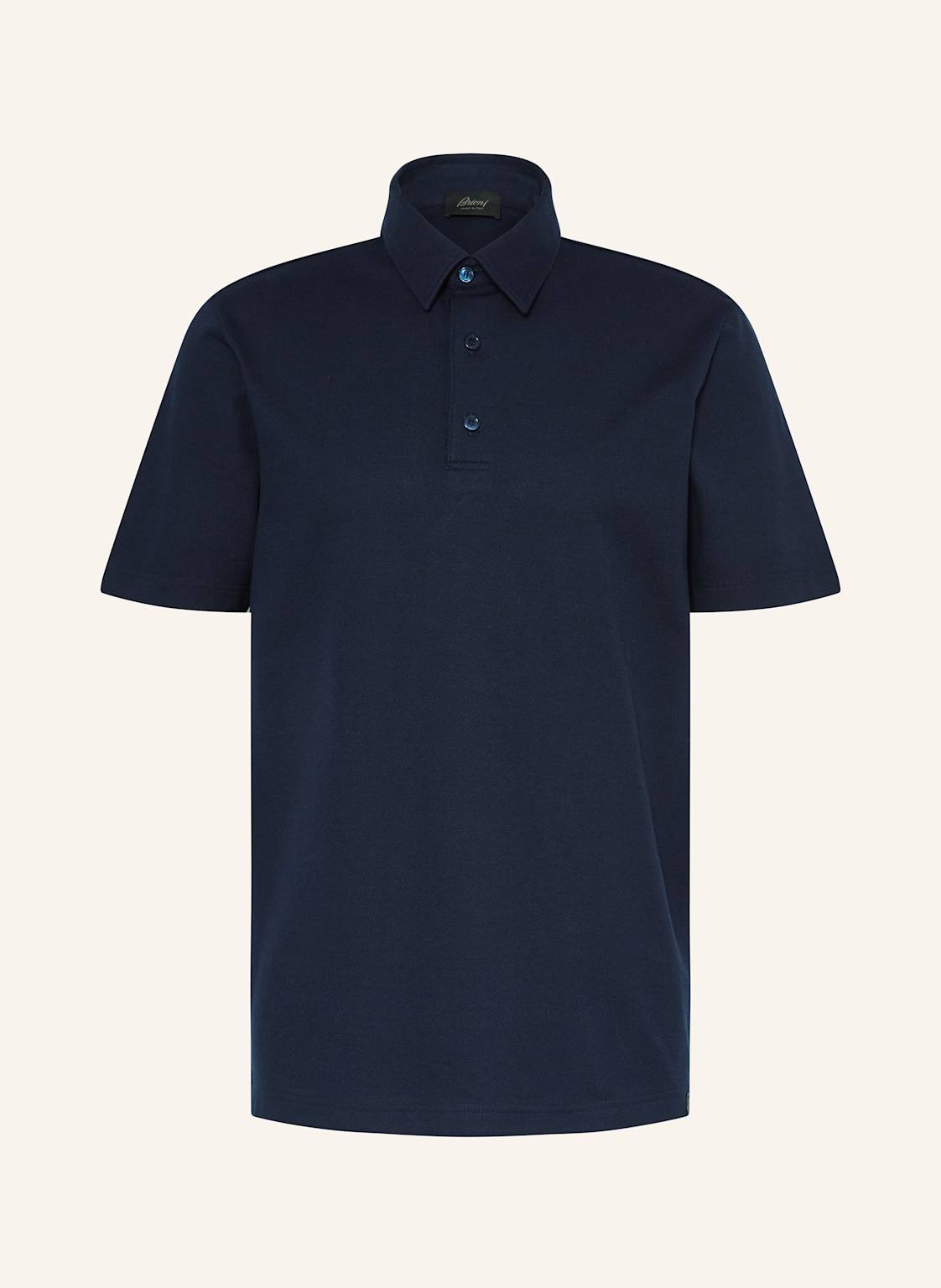 Brioni Piqué-Poloshirt blau von Brioni