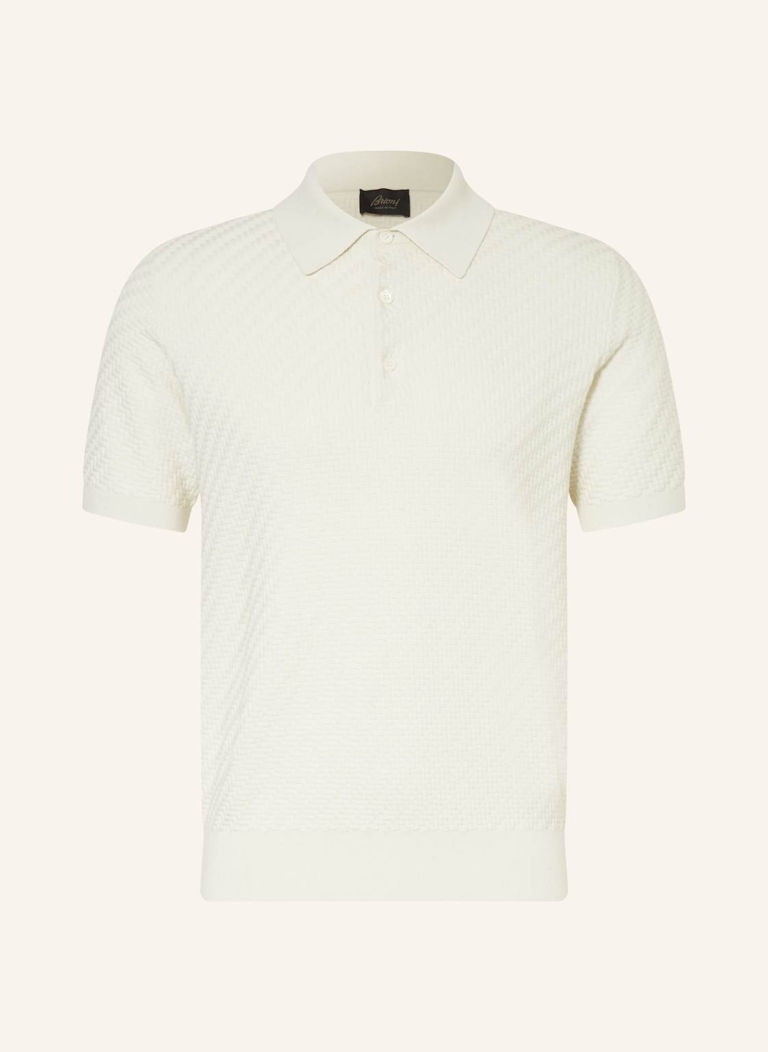 Brioni Poloshirt Mit Seide weiss von Brioni