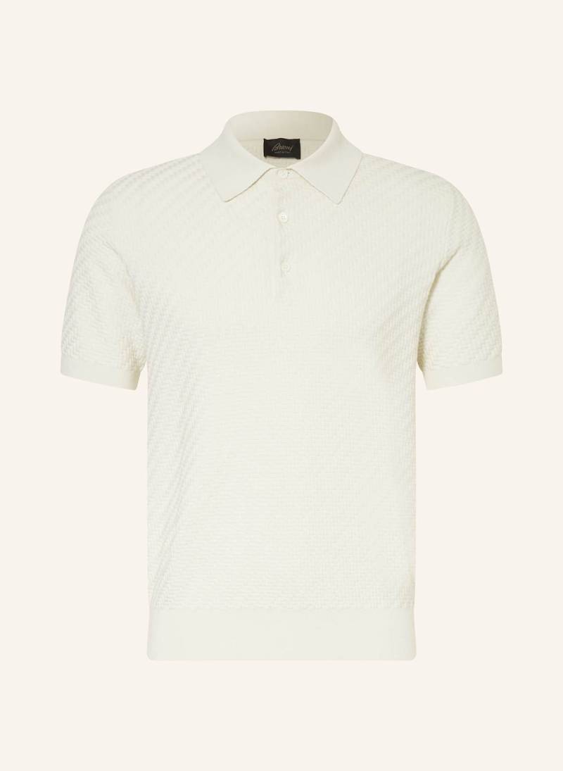 Brioni Poloshirt Mit Seide weiss von Brioni