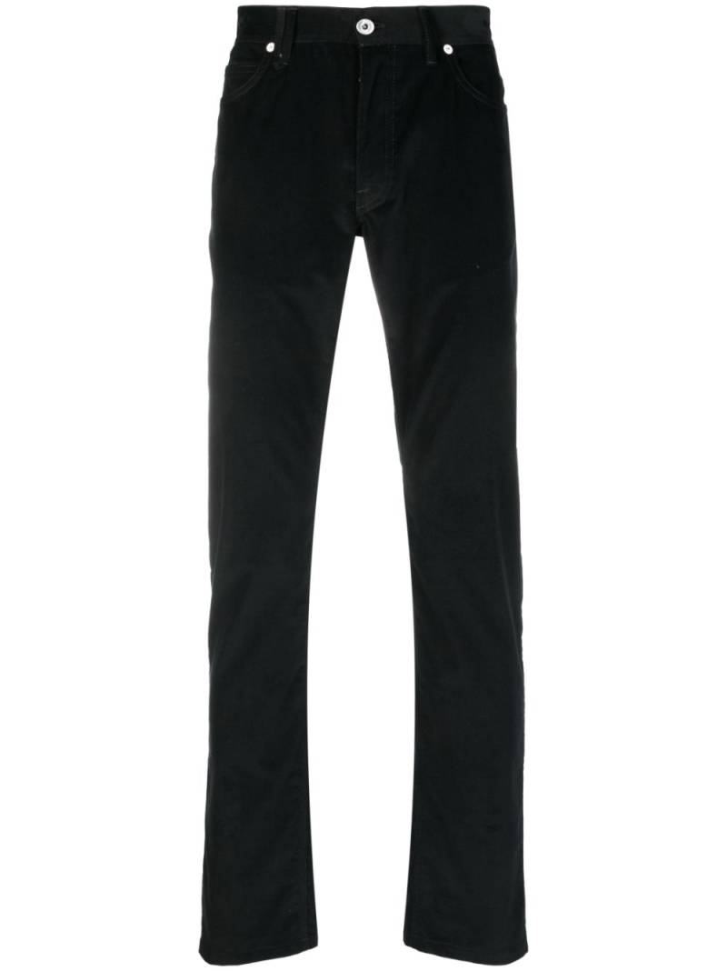 Brioni SN Meribel straight-leg cotton trousers - Black von Brioni