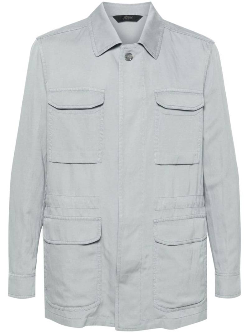 Brioni Sahariana shirt jacket - Blue von Brioni