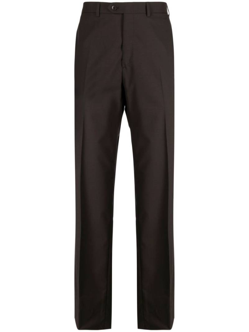 Brioni Tigullio regular-fit wool trousers - Brown von Brioni