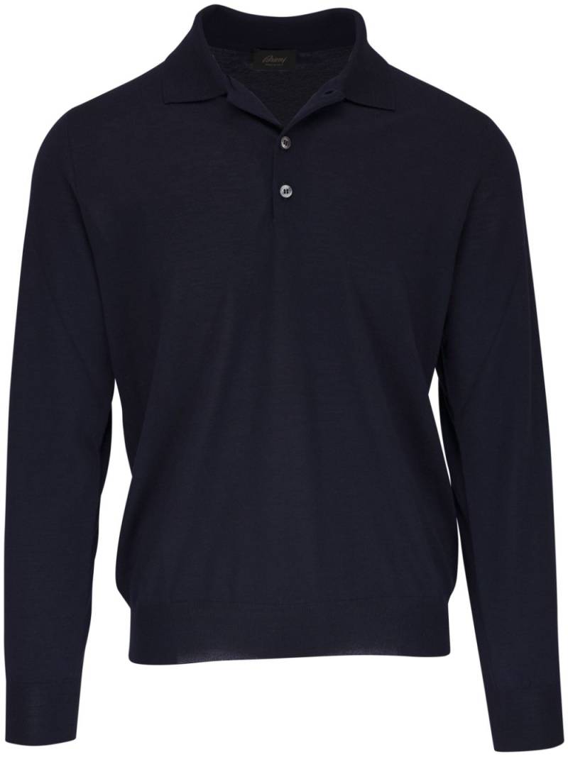 Brioni Wool Sweatshirt - Blue von Brioni