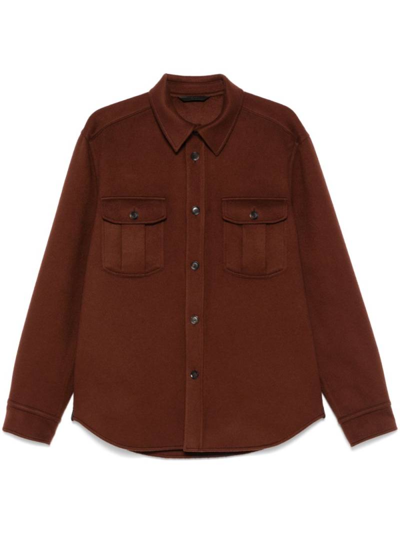 Brioni brushed shirt - Brown von Brioni