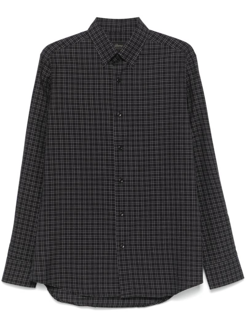 Brioni checked shirt - Black von Brioni