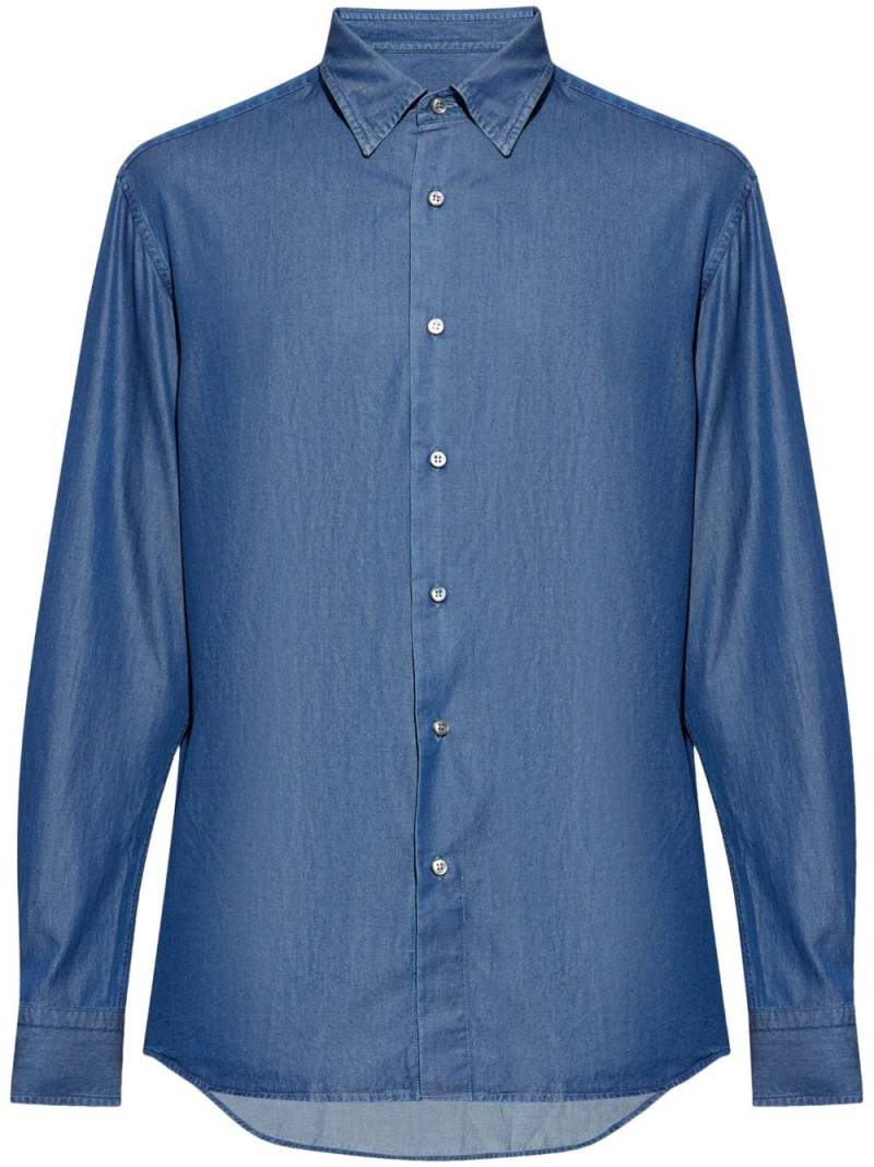 Brioni cotton denim shirt - Blue von Brioni