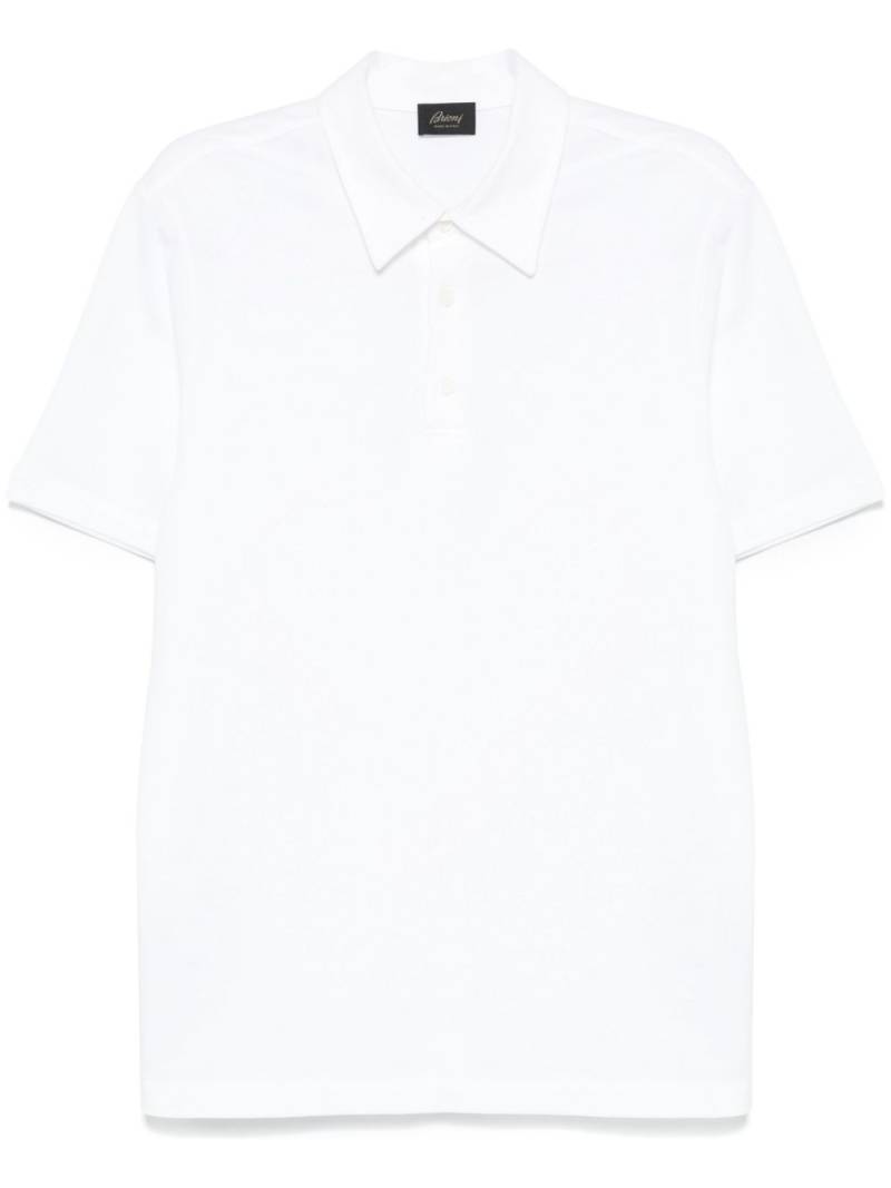 Brioni cotton polo shirt - White von Brioni