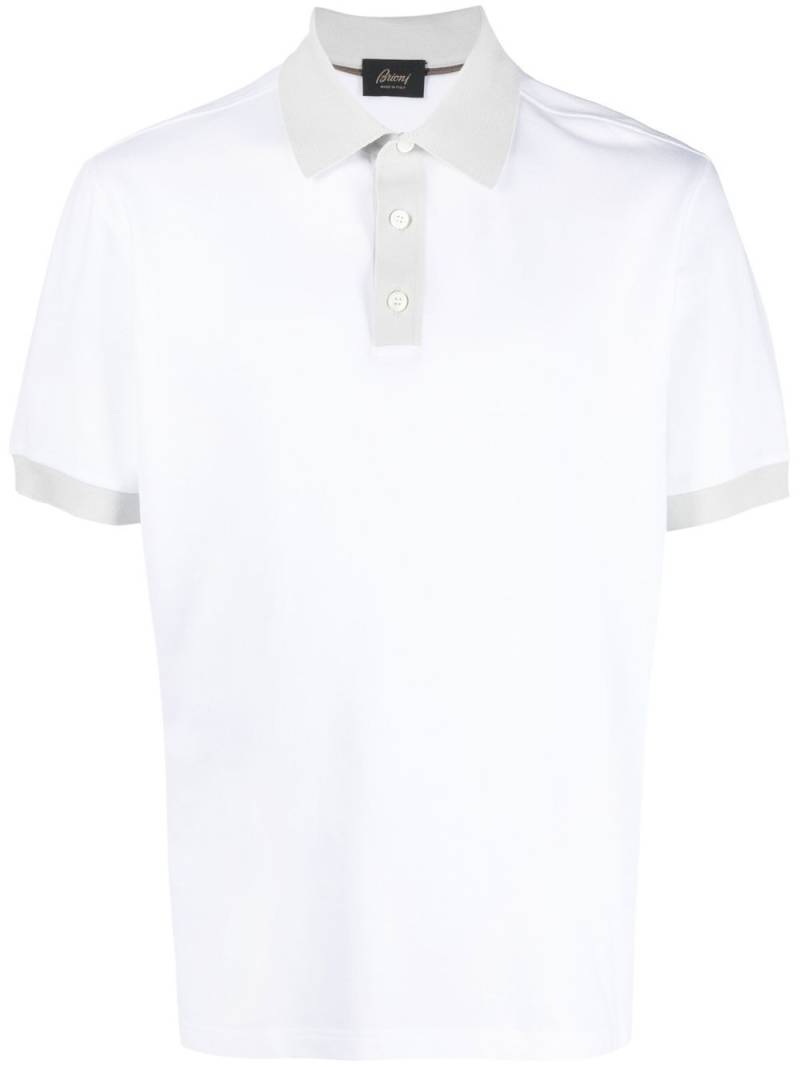 Brioni cotton polo shirt - White von Brioni